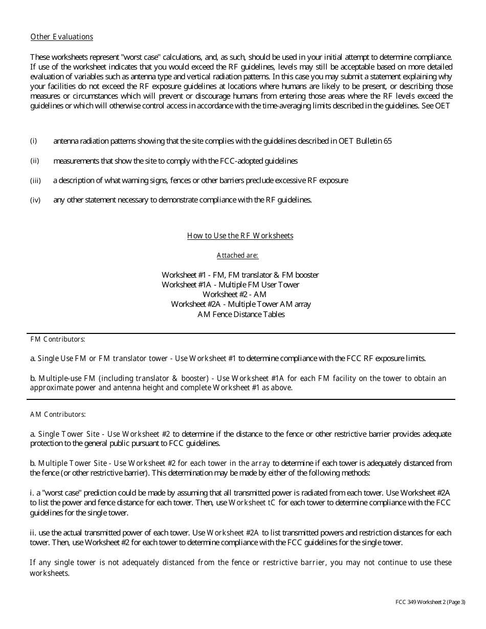 FCC Form 349 Application for Authority to Construct or Make Changes in an Fm Translator or Fm Booster Station, Page 19
