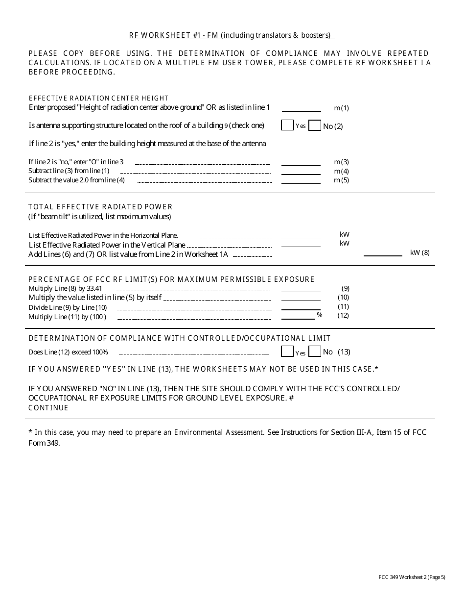 FCC Form 349 Application for Authority to Construct or Make Changes in an Fm Translator or Fm Booster Station, Page 21