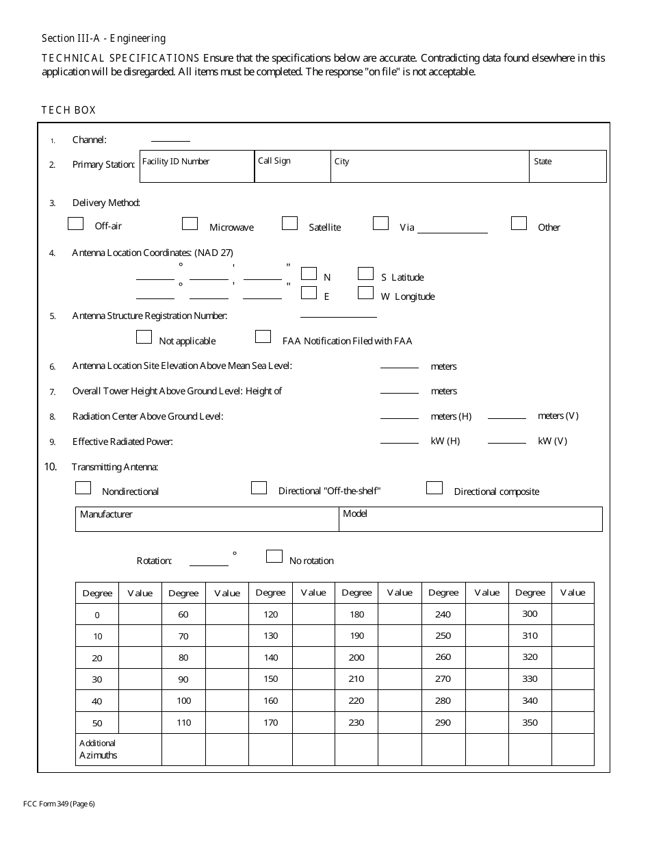 FCC Form 349 Application for Authority to Construct or Make Changes in an Fm Translator or Fm Booster Station, Page 32