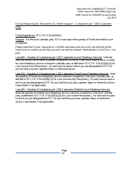 Instructions for FCC Form 481 Service Quality Improvement Reporting FCC Form 481 Data Collection Form, Page 14