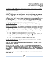 Instructions for FCC Form 481 Service Quality Improvement Reporting FCC Form 481 Data Collection Form, Page 17