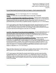 Instructions for FCC Form 481 Service Quality Improvement Reporting FCC Form 481 Data Collection Form, Page 21
