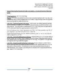 Instructions for FCC Form 481 Service Quality Improvement Reporting FCC Form 481 Data Collection Form, Page 23