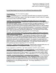Instructions for FCC Form 481 Service Quality Improvement Reporting FCC Form 481 Data Collection Form, Page 25