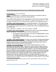 Instructions for FCC Form 481 Service Quality Improvement Reporting FCC Form 481 Data Collection Form, Page 27