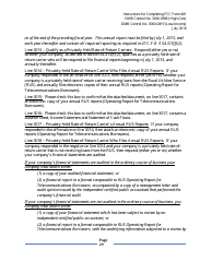 Instructions for FCC Form 481 Service Quality Improvement Reporting FCC Form 481 Data Collection Form, Page 29