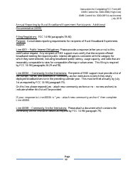 Instructions for FCC Form 481 Service Quality Improvement Reporting FCC Form 481 Data Collection Form, Page 32
