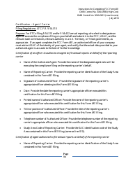 Instructions for FCC Form 481 Service Quality Improvement Reporting FCC Form 481 Data Collection Form, Page 36