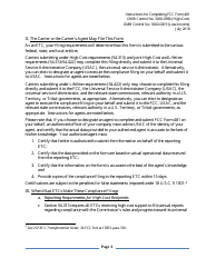 Instructions for FCC Form 481 Service Quality Improvement Reporting FCC Form 481 Data Collection Form, Page 3
