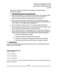 Instructions for FCC Form 481 Service Quality Improvement Reporting FCC Form 481 Data Collection Form, Page 8