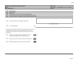 FCC Form 481 Carrier Annual Reporting - Data Collection Form, Page 10