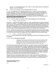 FCC Form 499-Q Telecommunications Reporting Worksheet - Quarterly Filing for Universal Service Contributors, Page 12