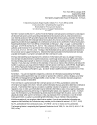 FCC Form 499-Q Telecommunications Reporting Worksheet - Quarterly Filing for Universal Service Contributors, Page 2
