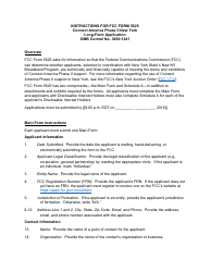 Document preview: Instructions for FCC Form 5625 Connect America Phase II New York - Long-Form Application