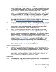 Instructions for FCC Form 5625 Connect America Phase II New York - Long-Form Application, Page 3