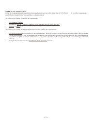 Instructions for FCC Form 605 Quick-Form Application for Authorization in the Ship, Aircraft, Amateur, Restricted and Commercial Operator, and General Mobile Radio Services, Page 5