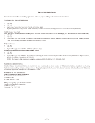 Instructions for FCC Form 605 Quick-Form Application for Authorization in the Ship, Aircraft, Amateur, Restricted and Commercial Operator, and General Mobile Radio Services, Page 7