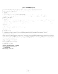 Instructions for FCC Form 605 Quick-Form Application for Authorization in the Ship, Aircraft, Amateur, Restricted and Commercial Operator, and General Mobile Radio Services, Page 8