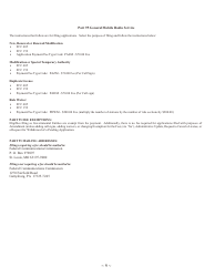Instructions for FCC Form 605 Quick-Form Application for Authorization in the Ship, Aircraft, Amateur, Restricted and Commercial Operator, and General Mobile Radio Services, Page 9