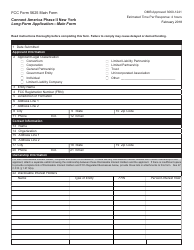 FCC Form 5625 Connect America Phase II New York Long-Form Application - Main Form
