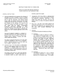 Document preview: Instructions for FCC Form 2100 Application for Media Bureau Video Service Authorization