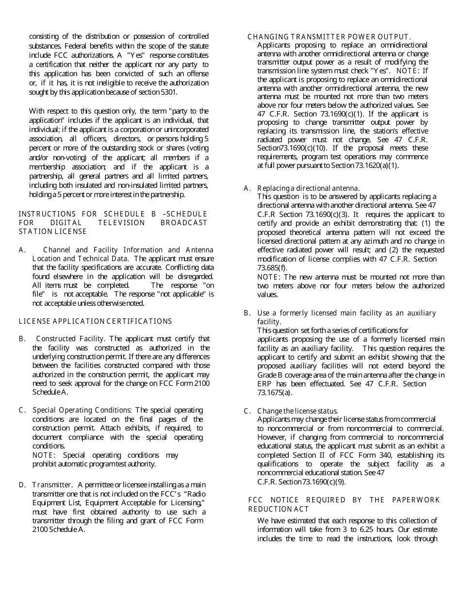 Instructions for FCC Form 2100 Application for Media Bureau Video Service Authorization, Page 12