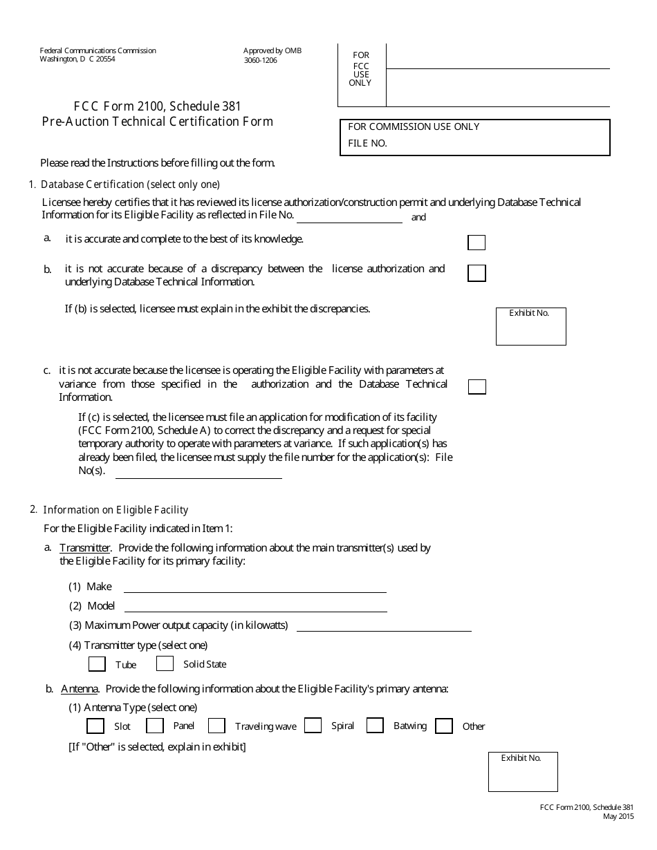 Instructions for FCC Form 2100 Application for Media Bureau Video Service Authorization, Page 17