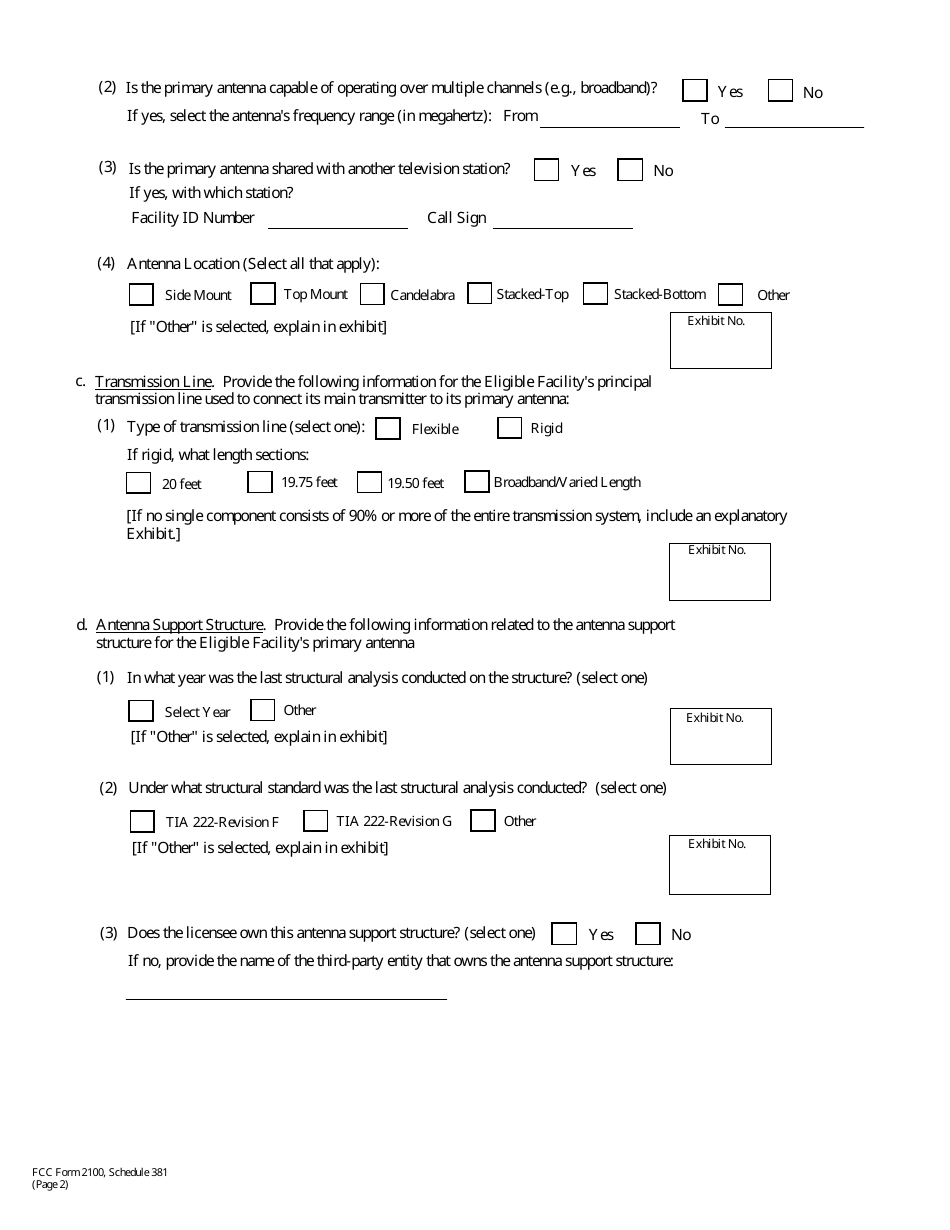 Instructions for FCC Form 2100 Application for Media Bureau Video Service Authorization, Page 18
