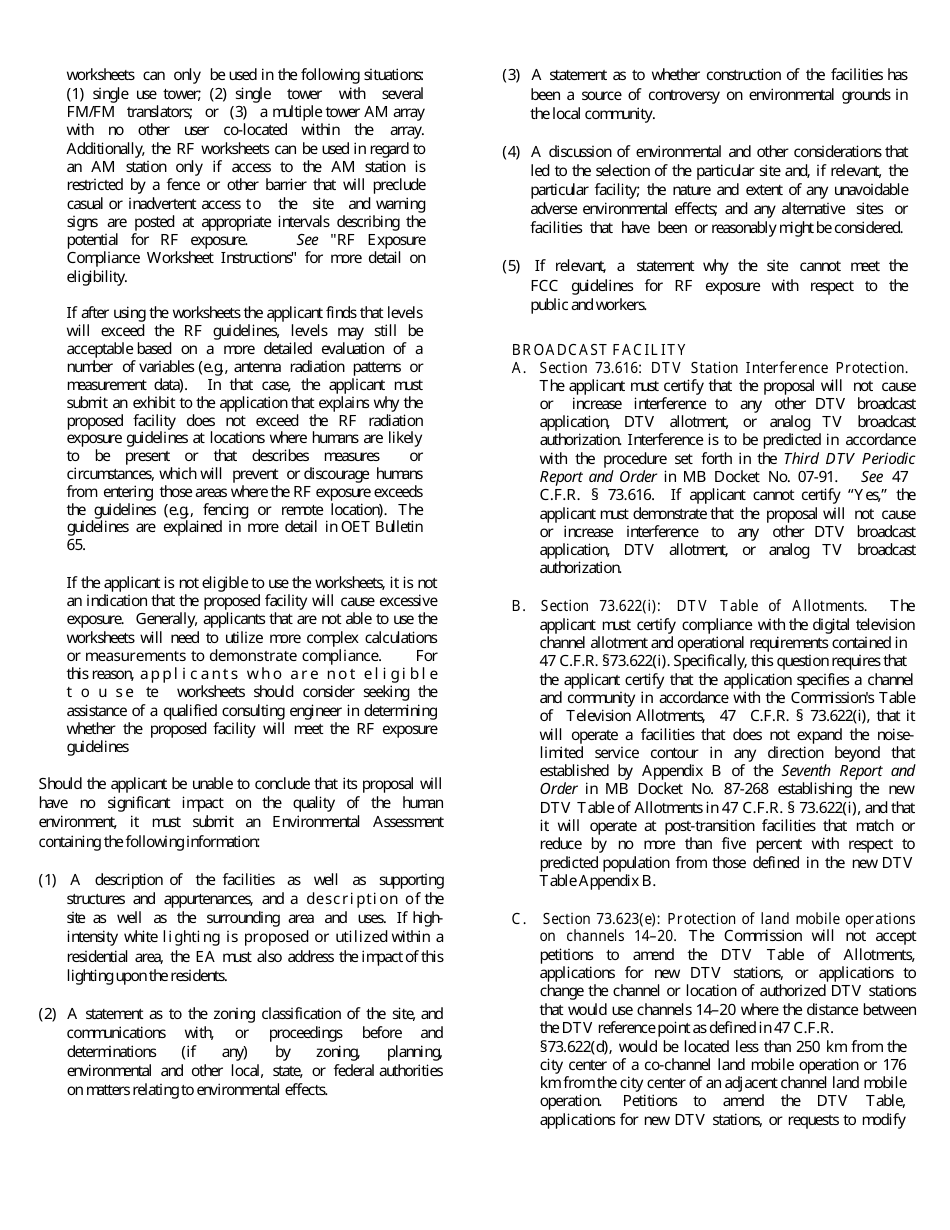 Instructions for FCC Form 2100 Application for Media Bureau Video Service Authorization, Page 9