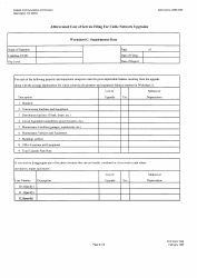 FCC Form 1235 Abbreviated Cost of Service Filing for Cable Network Upgrades, Page 21