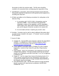 Instructions for FERC Form 549B Index of Customers, Page 5