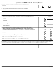 FSIS Form 10,110-2 Application for FSIS Accredited Laboratory Program, Page 2