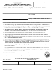 FSIS Form 9305-2b &quot;Certificate for Export of Heat Treated Poultry Meat and Poultry Meat Products to the Republic of Korea (Rok)&quot;
