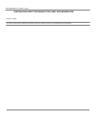 FSIS Form 8822-4 Request for Label Reconsideration, Page 3
