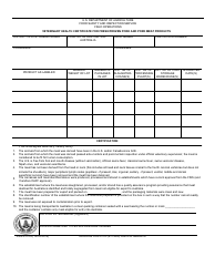 FSIS Form 9115-2 &quot;Veterinary Health Certificate for Fresh/Frozen Pork and Pork Meat Products&quot;
