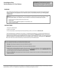 FSIS Form 5420-5 Food Defense Plan - Security Measures for Food Defense, Page 2