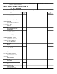 FSIS Form 4791-23 Safety and Health Inspection Checklist - Office Facilities
