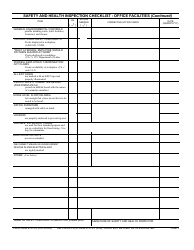 FSIS Form 4791-23 Safety and Health Inspection Checklist - Office Facilities, Page 3