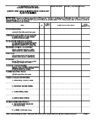 FSIS Form 4791-24 Safety and Health Inspection Checklist - Plant Facilities