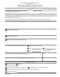 Form IHS-963 &quot;Request for Confidential Communication by Alternative Means or Alternate Location&quot;