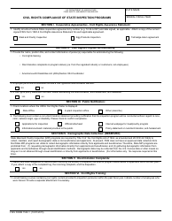 FSIS Form 1520-1 &quot;Civil Rights Compliance of State Inspection Programs&quot;