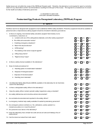 FSIS Form 10,000-10 Pasteurized Egg Product Recognized Laboratory (Peprlab) Program, Salmonella Laboratory Quality Assurance Program Checklist, Page 14