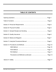 FSIS Form 10,000-10 Pasteurized Egg Product Recognized Laboratory (Peprlab) Program, Salmonella Laboratory Quality Assurance Program Checklist, Page 2