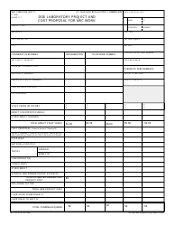 NRC Form 189 Doe Laboratory Project and Cost Proposal for NRC Work, Page 3
