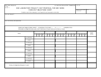 NRC Form 189 Doe Laboratory Project and Cost Proposal for NRC Work, Page 6