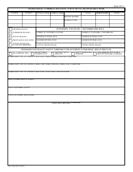 NRC Form 361a Fuel Cycle and Materials Event Notification Worksheet, Page 2