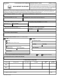 NRC Form 354 Data Report on Spouse