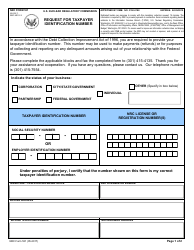 NRC Form 531 Request for Taxpayer Identification Number