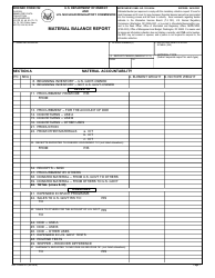 DOE/NRC Form 742 &quot;Material Balance Report&quot;