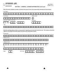 NRC Form 664 General Licensee Registration, Page 5